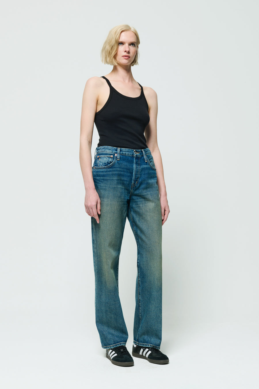 Loose Fit Straight Leg Jeans