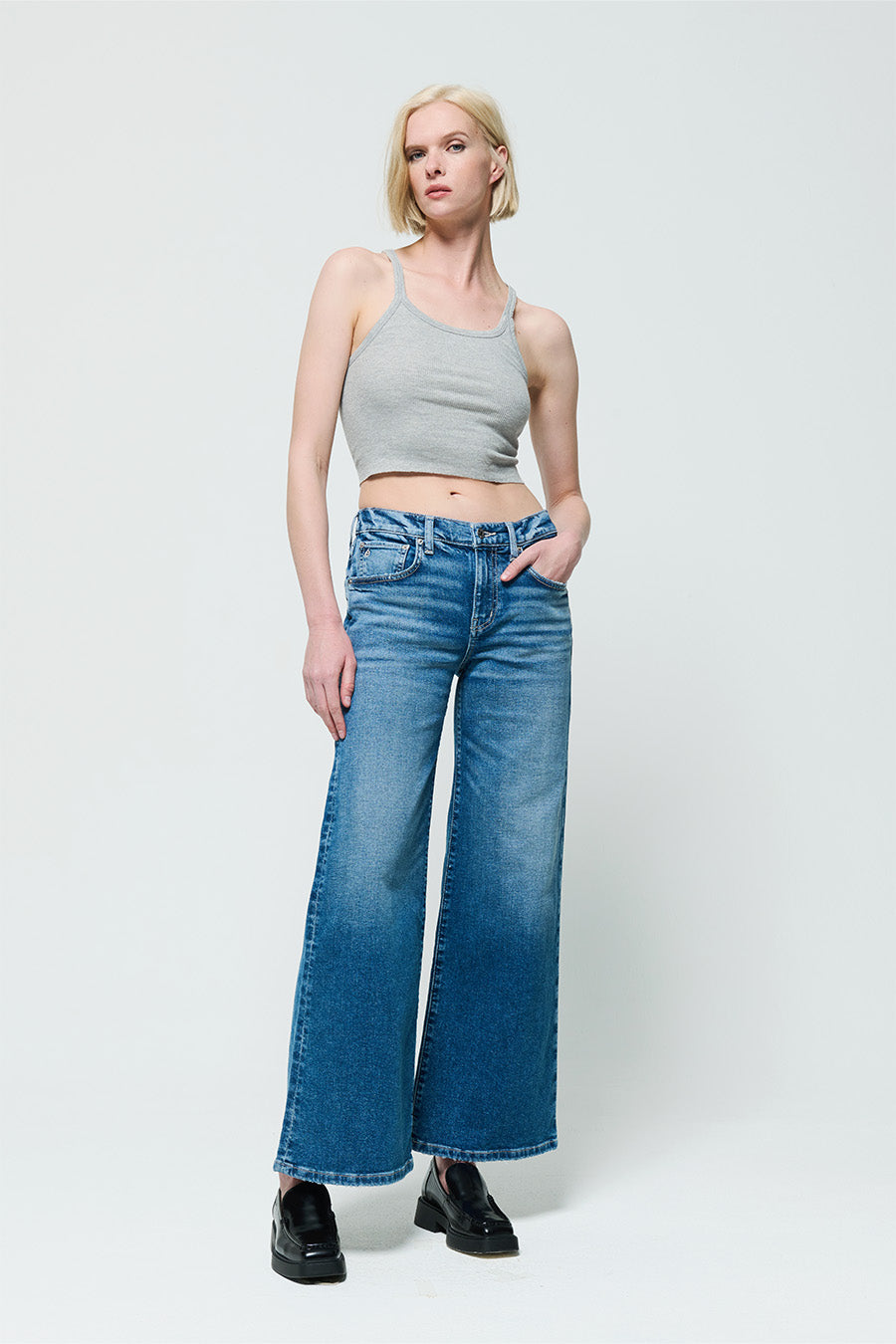 Etica Wide Leg Cropped online Denim Jeans Size 28 Tyler