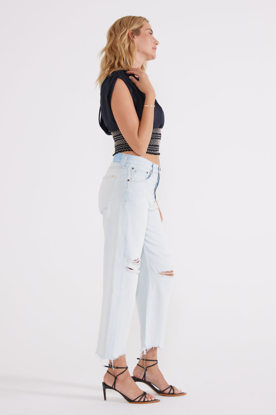 High-Waist Slim-Fit High Elasticity And Unfettered All- Match Women's Pants  #E1