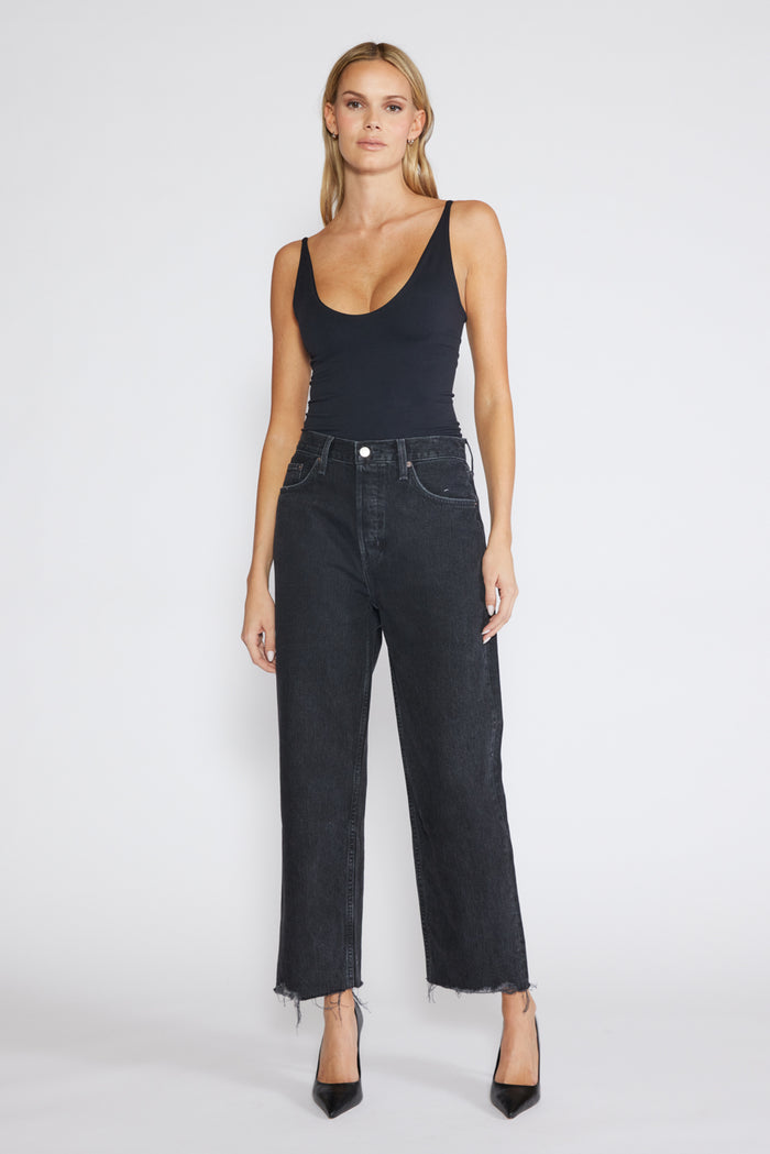 Tyler Vintage Straight Crop - Black Rock