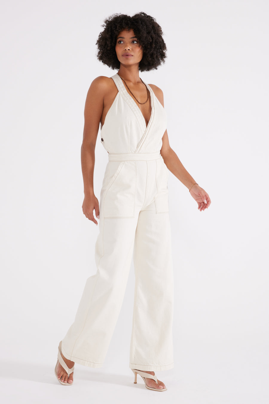Emel Carpenter Jumpsuit - Natural