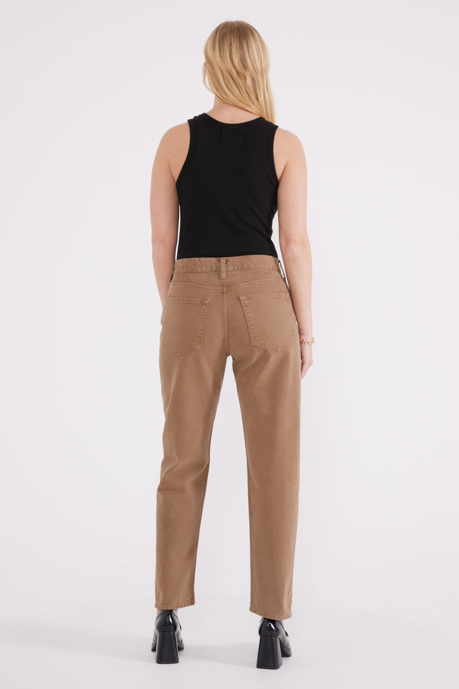 Marlowe Slim Boyfriend - Petrified Oak