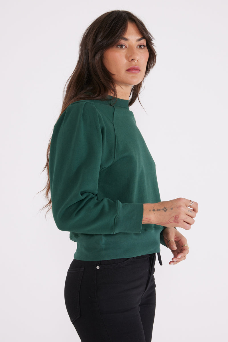 Dani Pleated Sweat Top -  Mountain View
