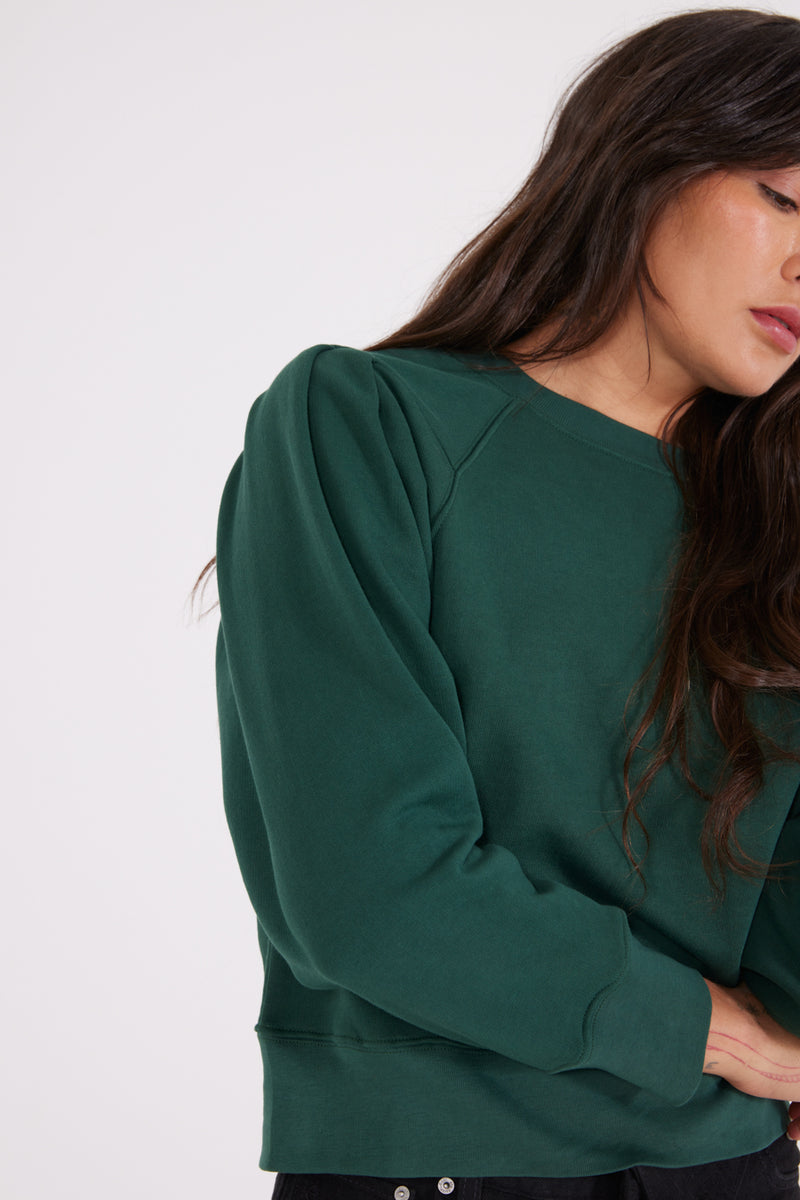 Dani Pleated Sweat Top -  Mountain View