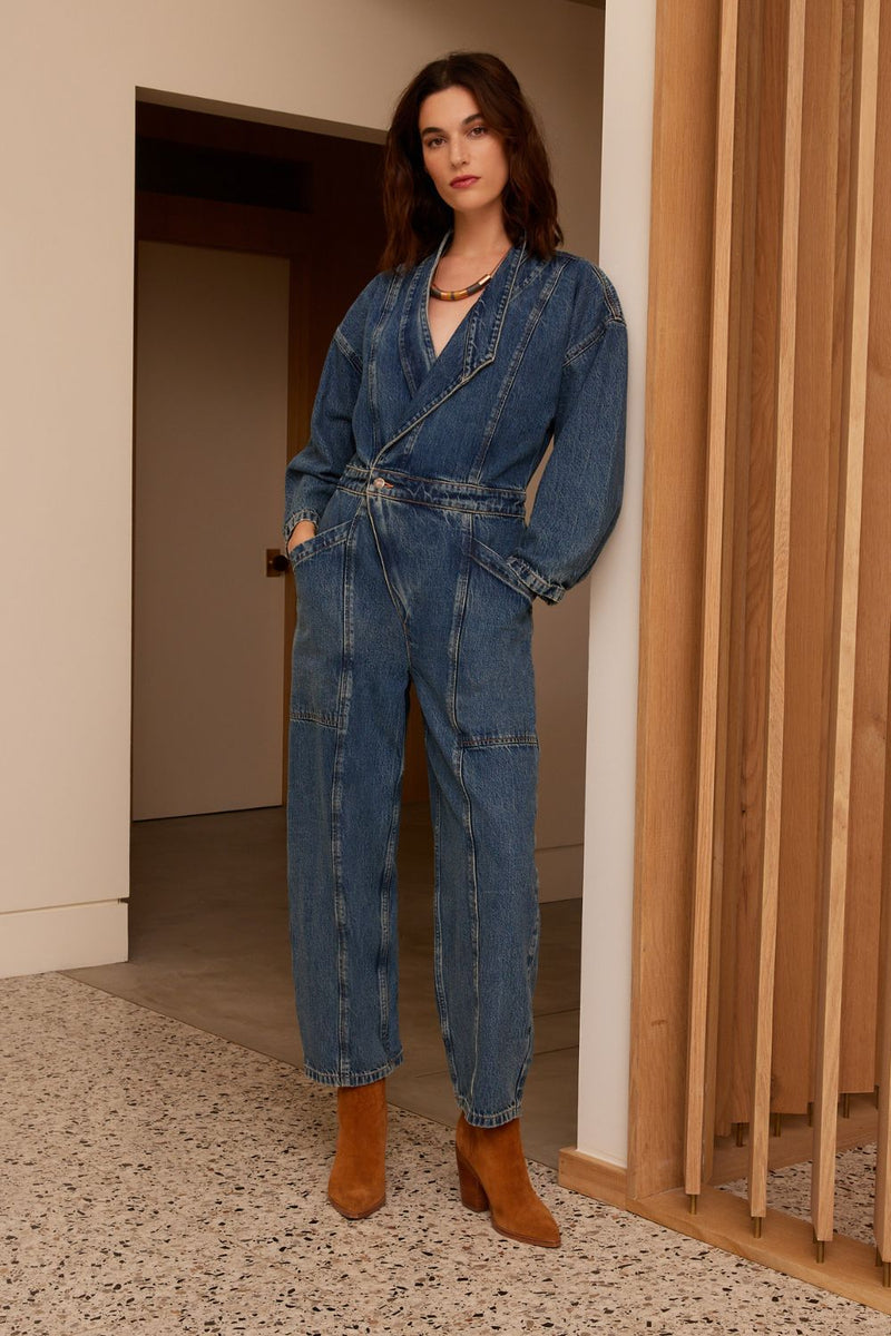 Liv Asymmetric Jumpsuit - Arctic Storm