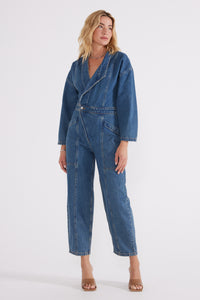 Liv Asymmetric Jumpsuit - Arctic Storm