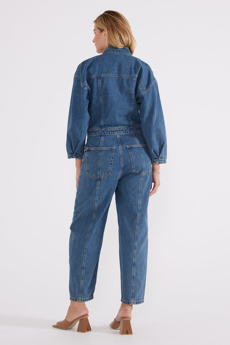 Liv Asymmetric Jumpsuit - Arctic Storm